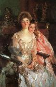 John Singer Sargent Mrs Fiske Warren her Daughter Rachel USA oil painting artist